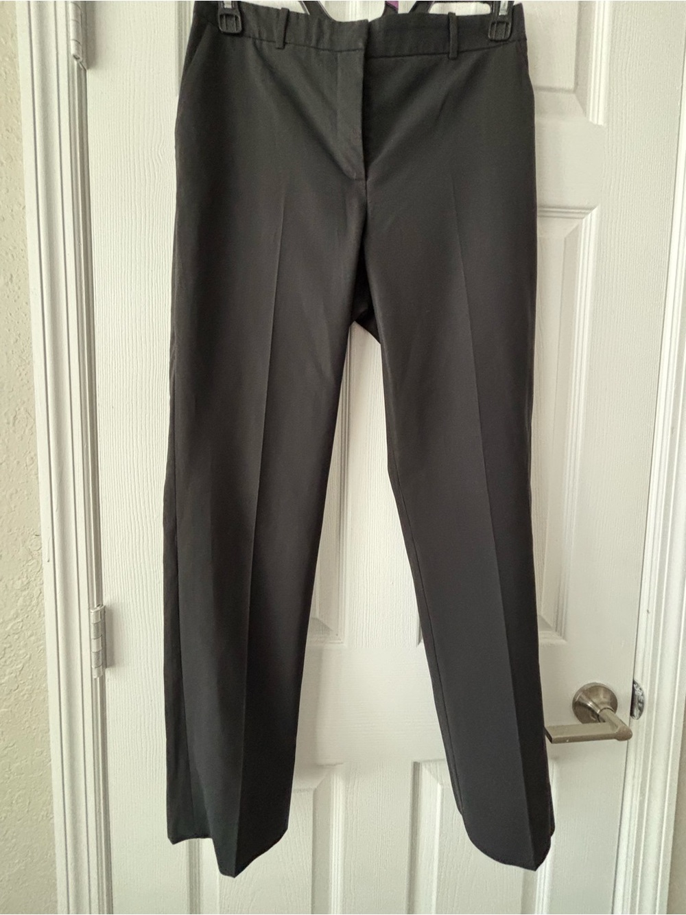 Versace Woman Size 46 Black Tailored Business Casual Dress Pants